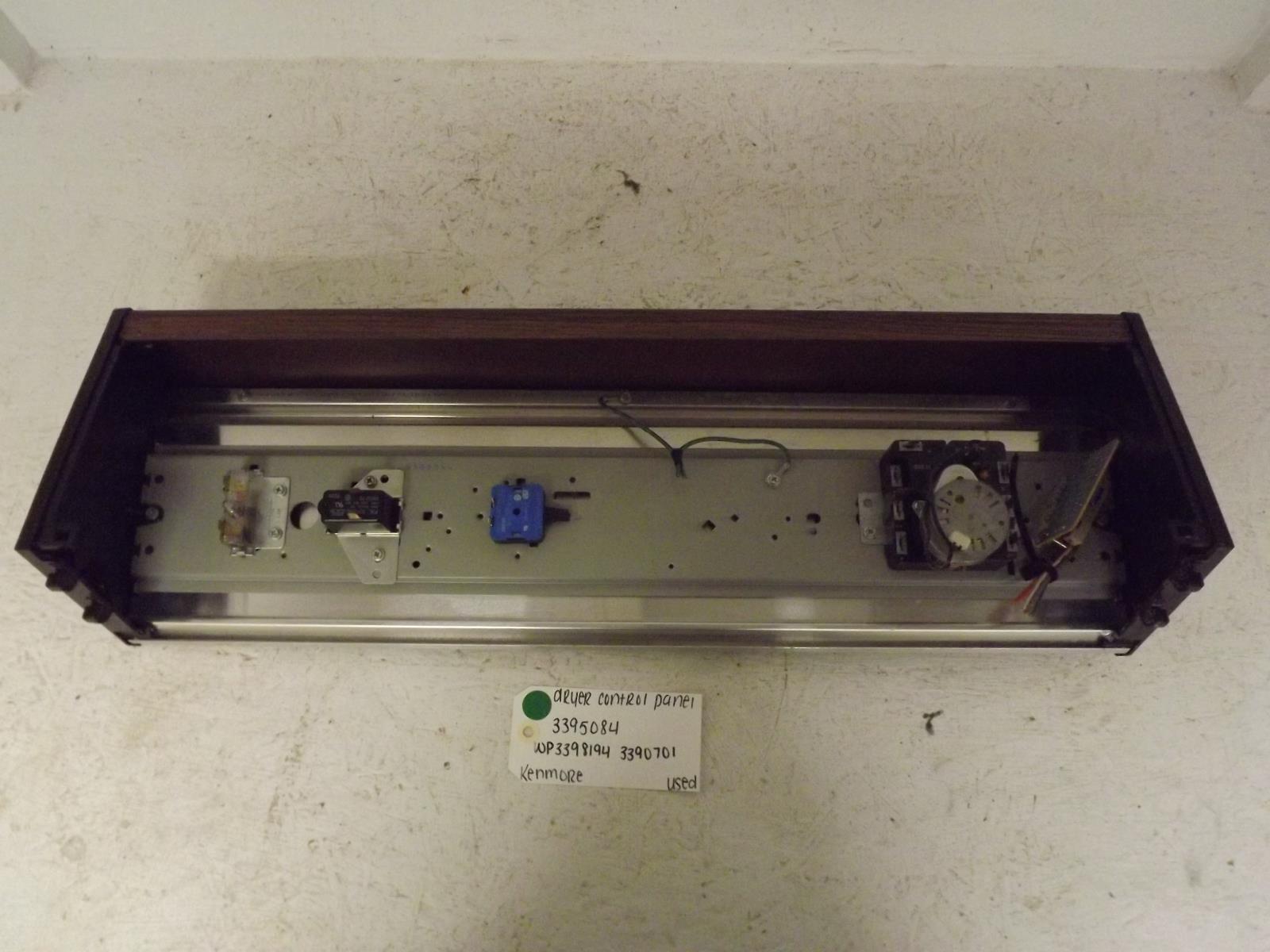 Kenmore Dryer 3395084 WP3398194 3390701 Dryer Control Panel Used Kenmore Dryer 3395084 WP3398194 3390701 Dryer Control Panel Used